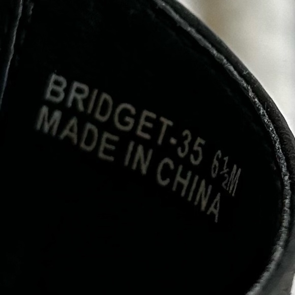 Donald Pliner DMSX Square Toe Sandal Shoe Cork Platform Leather Black Size 6.5 - Picture 11 of 11